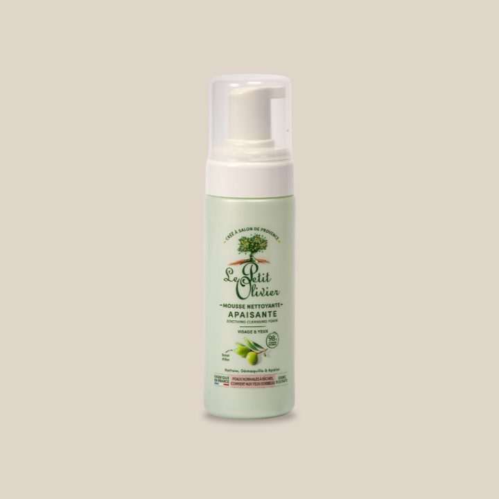 Mousse Nettoyante Apaisante – Extrait d’Olive