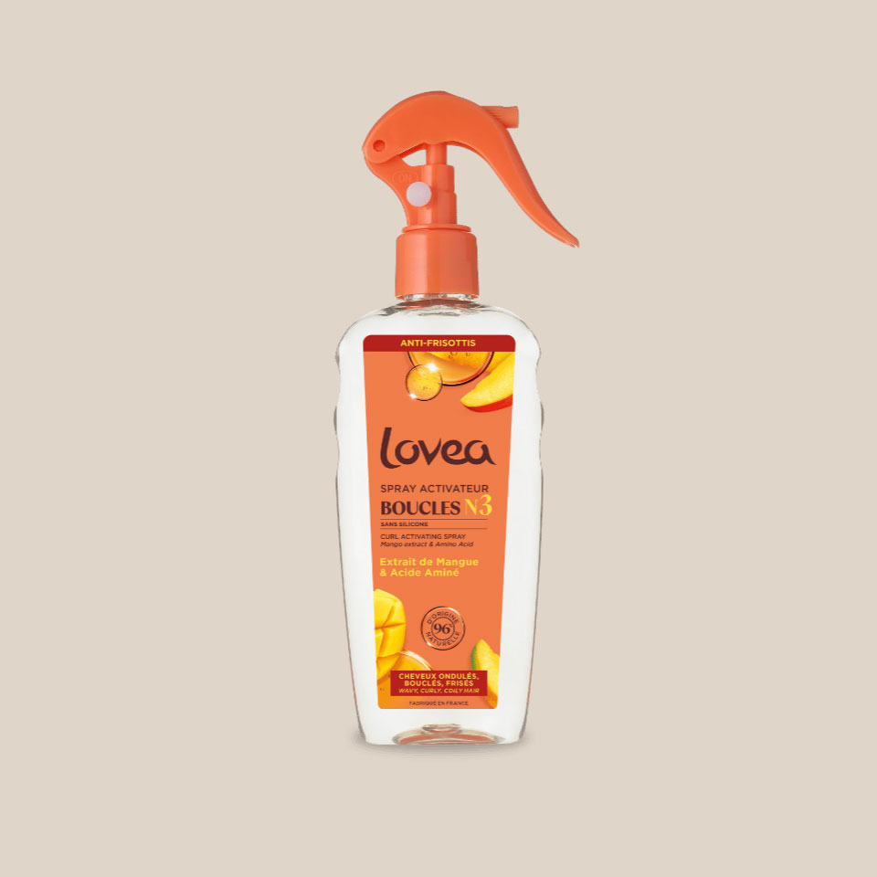 Spray Activateur Boucles (mangue) – Cheveux ondulés, bouclés, frisés
